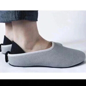 Mahabis Flow Summer Grey Slipper Shoe Size 7.5
